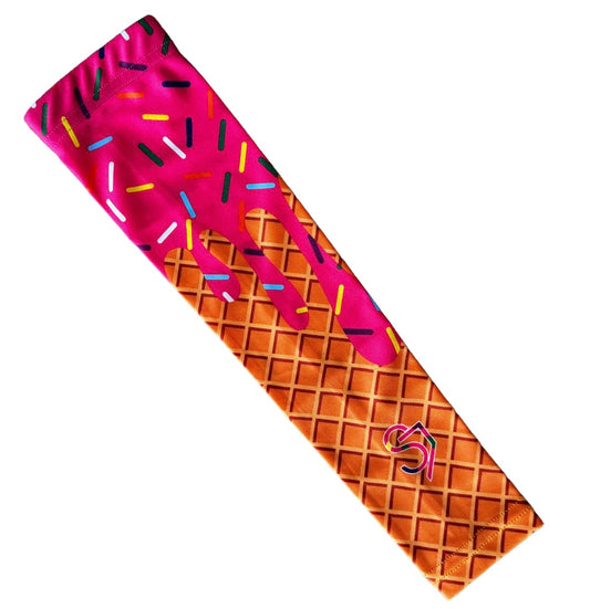 Pink Ice Cream Drip - Sports Compression Arm Sleeve - Slim Sizes Available