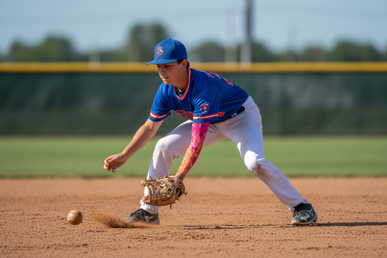 Pink Ice Cream Drip - Sports Compression Arm Sleeve - Slim Sizes Available