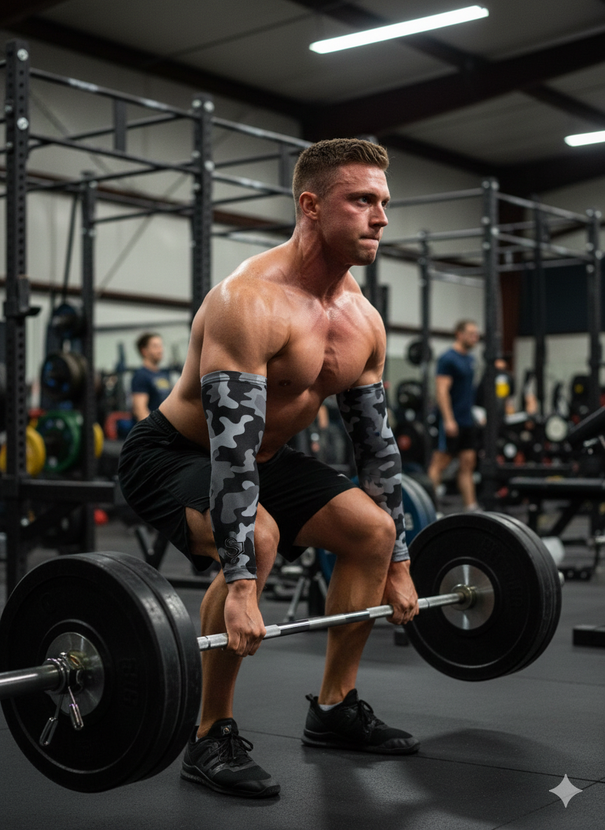 Stealth Camo - Sports Compression Arm Sleeve - Slim Sizes Available