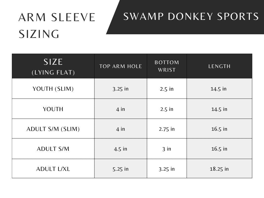 67 - Sports Compression Arm Sleeves - Slim Sizes Available